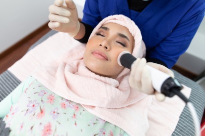 Microdermabrasion-treatment