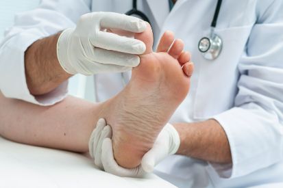 dermatologist-inspecting-athelete's-foot